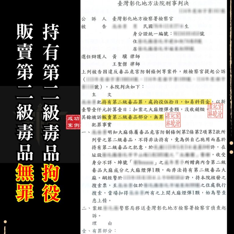 認了就沒救？他一時承認販毒，靠律師逆轉成功爭取無罪！｜謙聖刑事律師