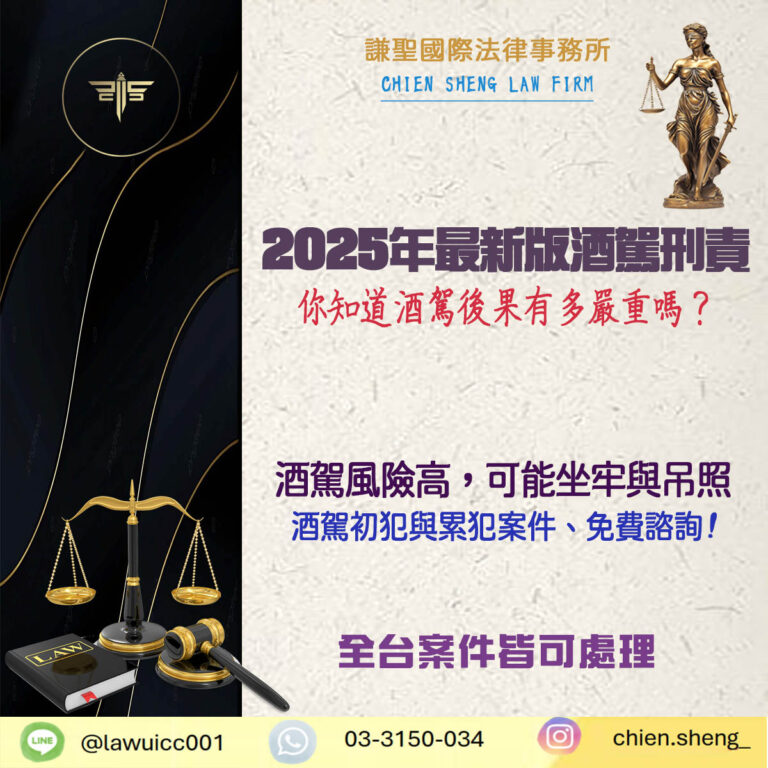 2025酒駕刑責與行政罰則完整解說｜你知道酒駕後果有多嚴重嗎？
