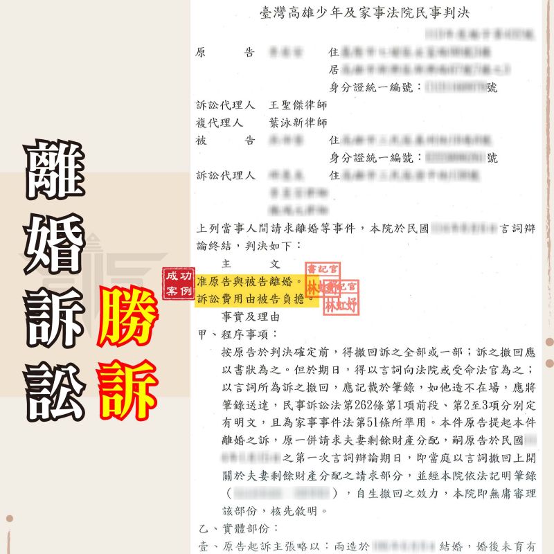 離婚官司怎麼打？何打贏離婚官司、判斷標準與成功案例分享