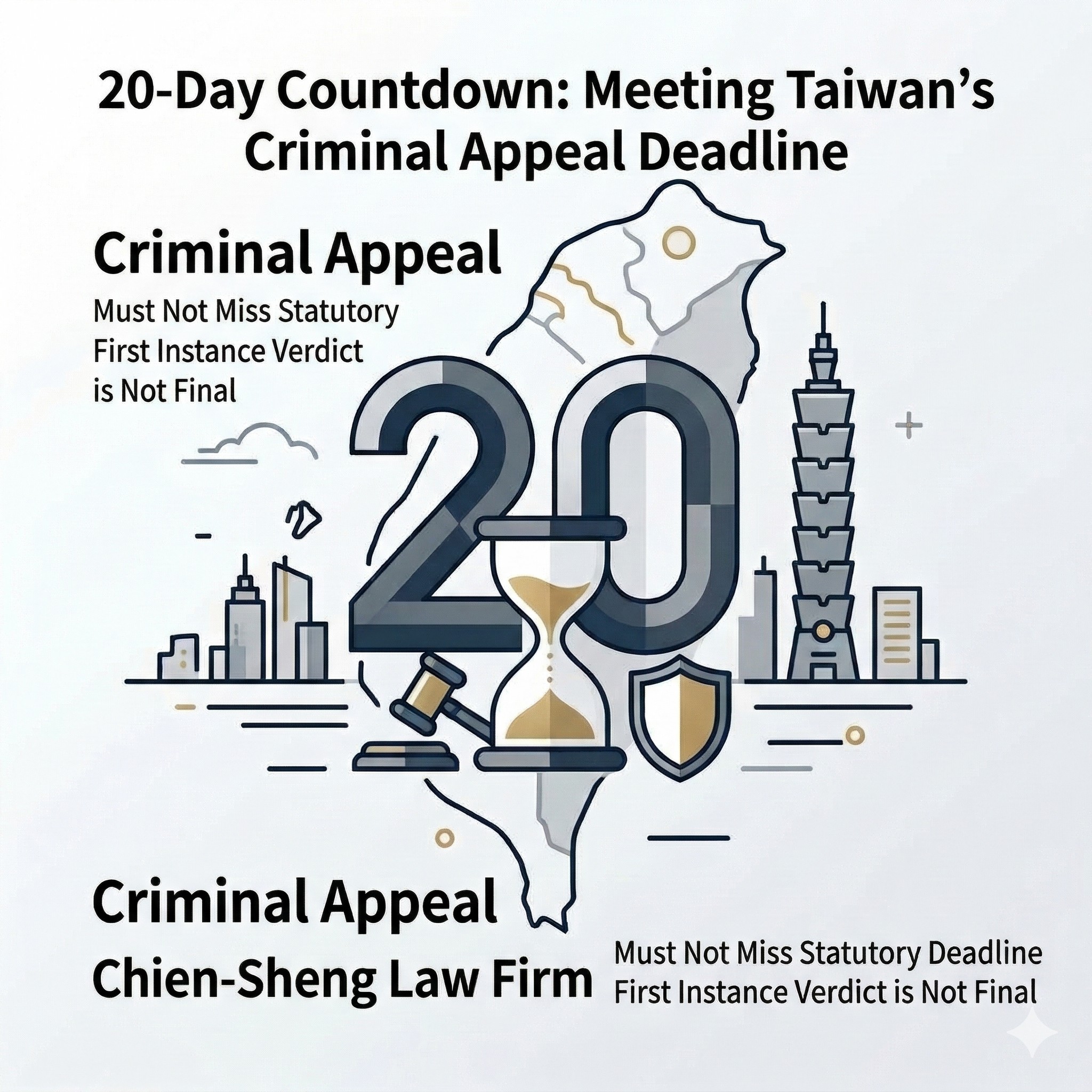 Don’t Miss Your Second Chance: A Guide to Taiwan’s 20-Day Criminal Appeal Deadline
