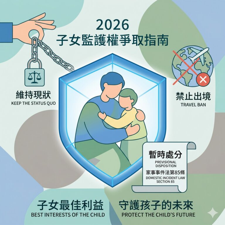 2026 子女監護權爭取指南:運用「暫時處分」防範孩子被帶出國?解析判斷標準與勝訴關鍵