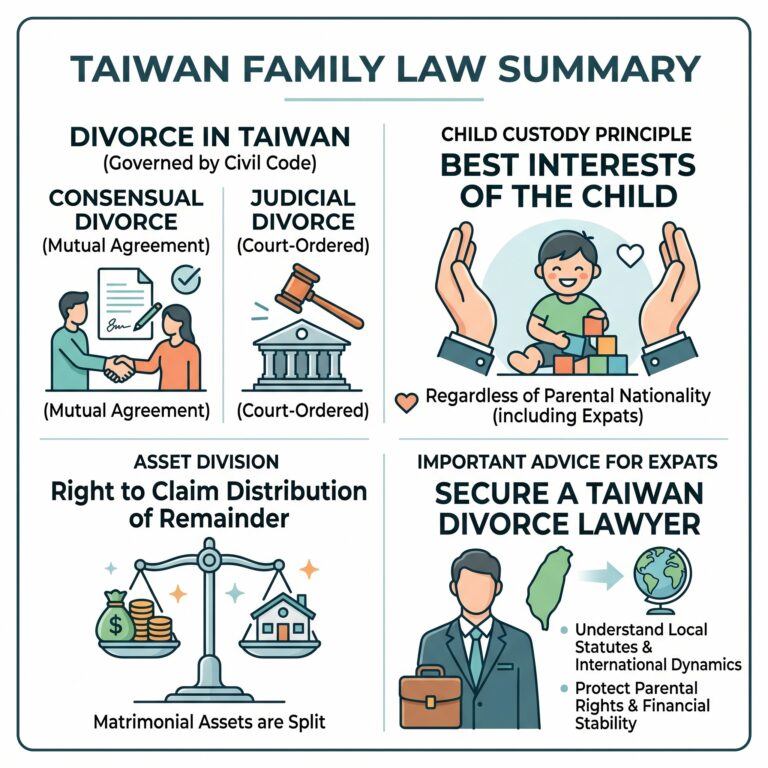 Navigating Divorce and Child Custody in Taiwan: A Comprehensive Legal Guide for Expats