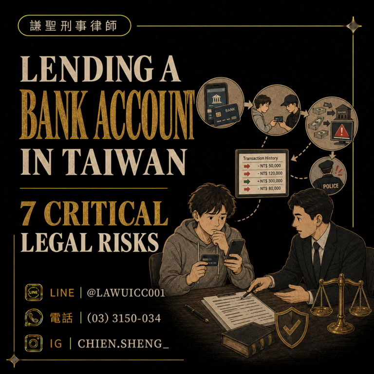Lending a Bank Account in Taiwan