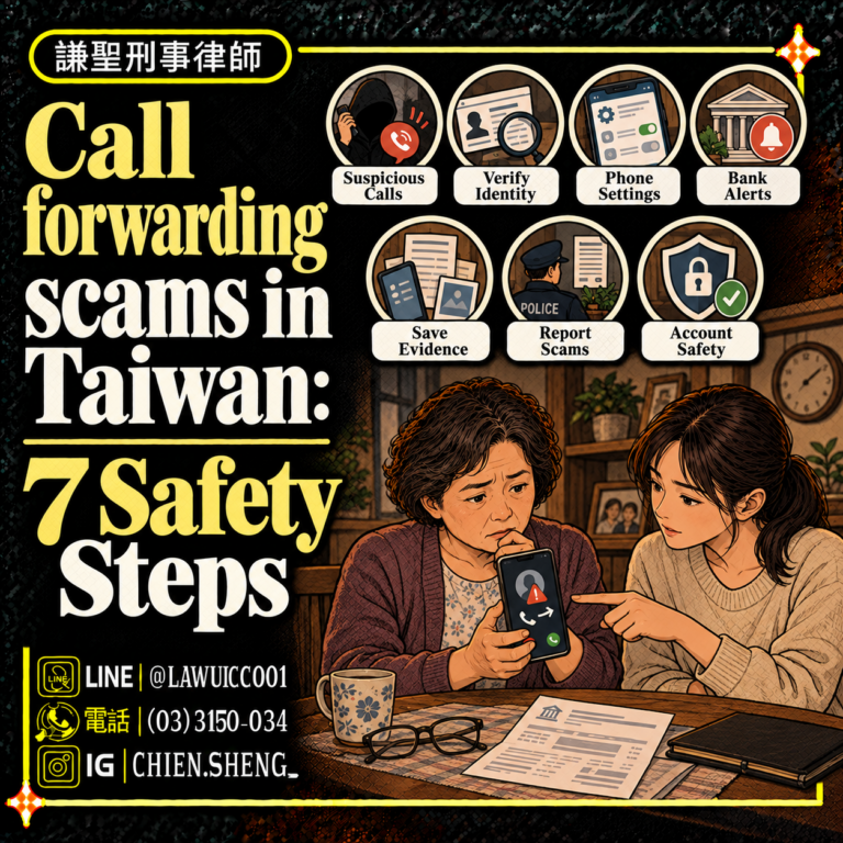 Call forwarding scams in Taiwan involving fake police, diverted verification calls and compromised financial accounts
