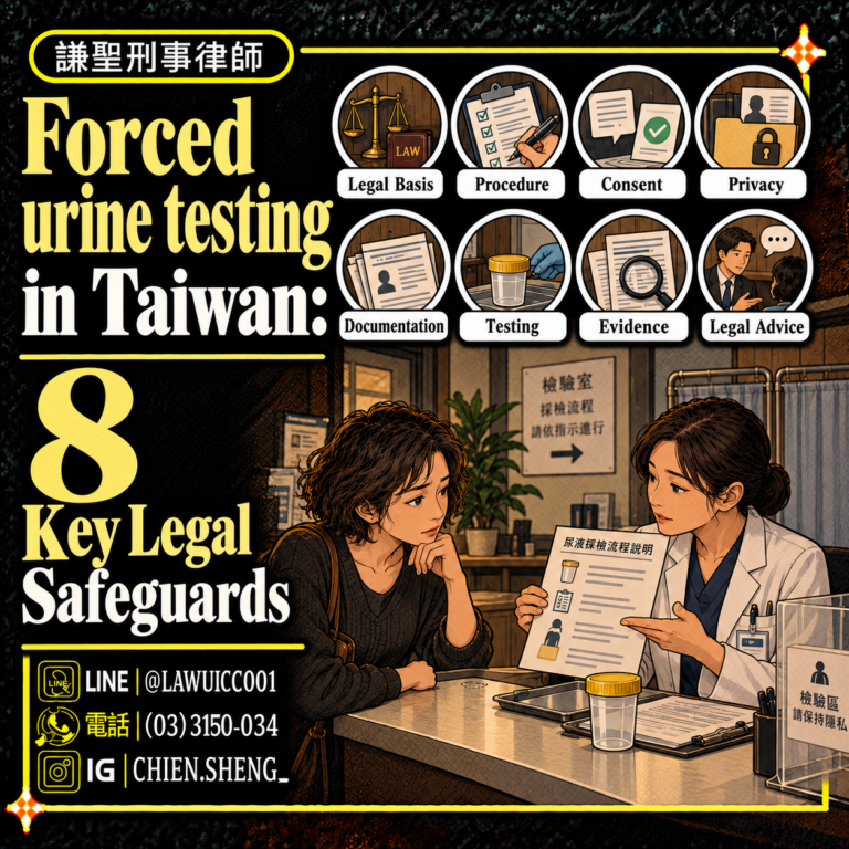 Forced urine testing in Taiwan: Non-invasive collection and legal safeguards